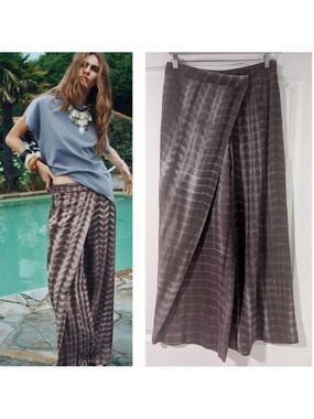 NEW Zara | Tie-Dye Wrap Pants
